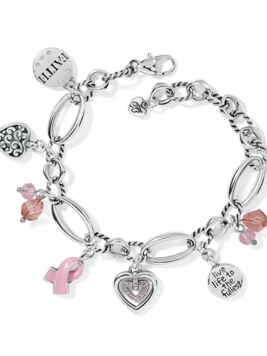 Brighton Jewelry - 🎀 🆕 Brighton Power Of Pink Charm Bracelet NWT  Simply Beautiful